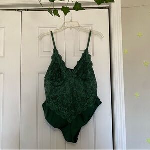 Green Lace Bodysuit
